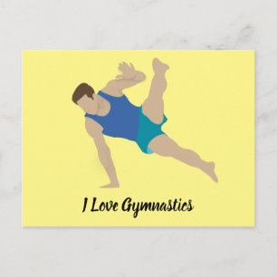 Male Gymnast Vykort