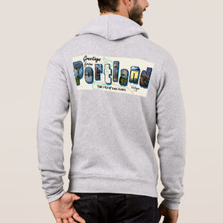 Male Hoodie Hälsning från Portland T Shirt