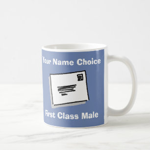Male i första klass med Personlig Namn Kaffemugg