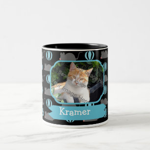 Male kattnamn för mus och fotokaffe koppar