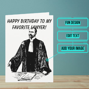 Male Lawyer Birthday Kort