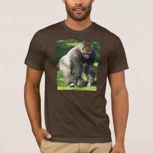 Male Lowlandgorilla för Silverback som står upp T Shirt