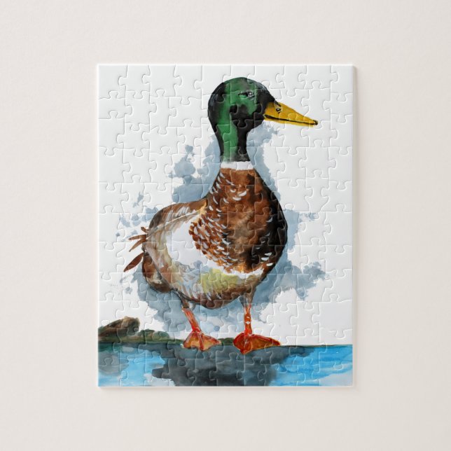 Male Mallard Anka Pussel (Vertikal)