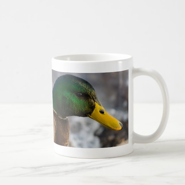 Male Mallard Porträtt-kaffe Mugg (Höger)