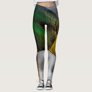 Male Mallard Porträtt Leggings