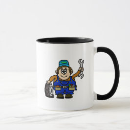 Male Mechanic Mugg (Anpassa det!)