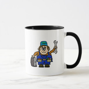 Male Mechanic Mugg (Anpassa det!)
