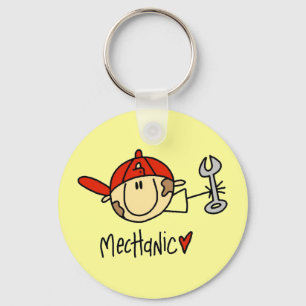 Male mekaniker Keychain Nyckelring