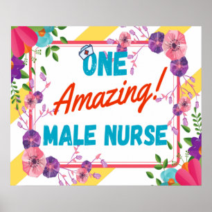 Male Nurse Apprecision Gift Idea Poster