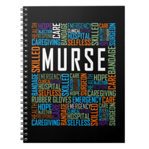 Male Nurse Man Nurse Murse Internationell Nurse Da Anteckningsbok