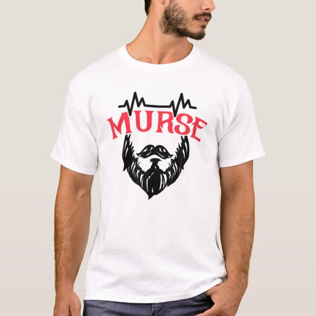 Male Nurse NP Funny Murse Nursing Gifts For Men T Shirt (Framsida)