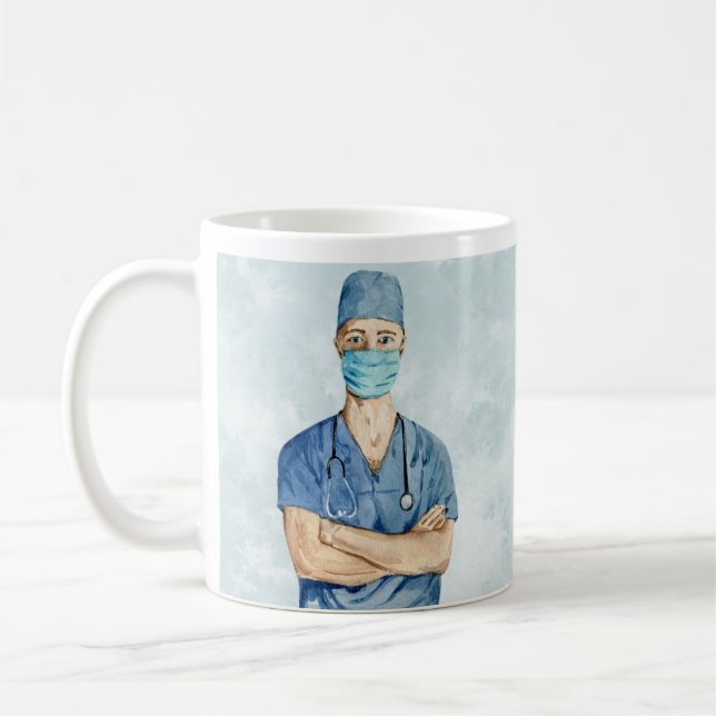 Male Nurse Personlig Coffee Mugg (Vänster)