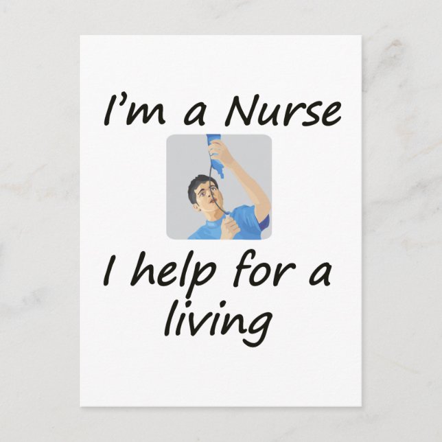 Male Nurse Vykort (Framsida)