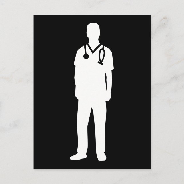 Male nurse vykort (Framsida)