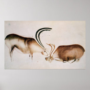 Male och kvinnlig hjort poster