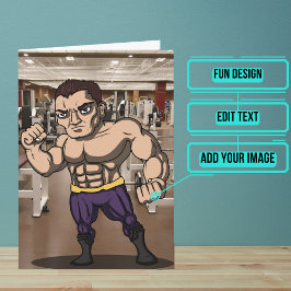 Male Personal Trainer Birthday Kort