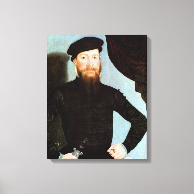 Male Porträtt - Cranach the Younger - c1564 Canvastryck (Framsida)