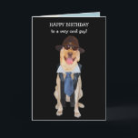 Male Relative Funny Dogs Birthday Card Kort<br><div class="desc">En lustig födelsedag för en speciell manlig släkting. Du kan anpassa texten,  typsnitt,  teckensnittet storlekt och teckensnittet färg. Bakgrunden på insidan är offentlig egendom som tas av en statstjänsteman.</div>
