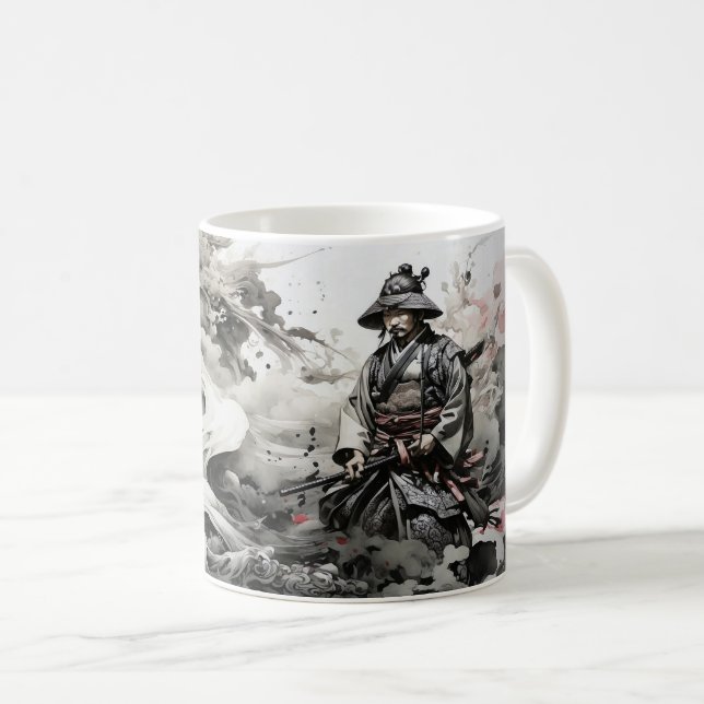 Male Samurai B Kaffemugg (Framsida höger)