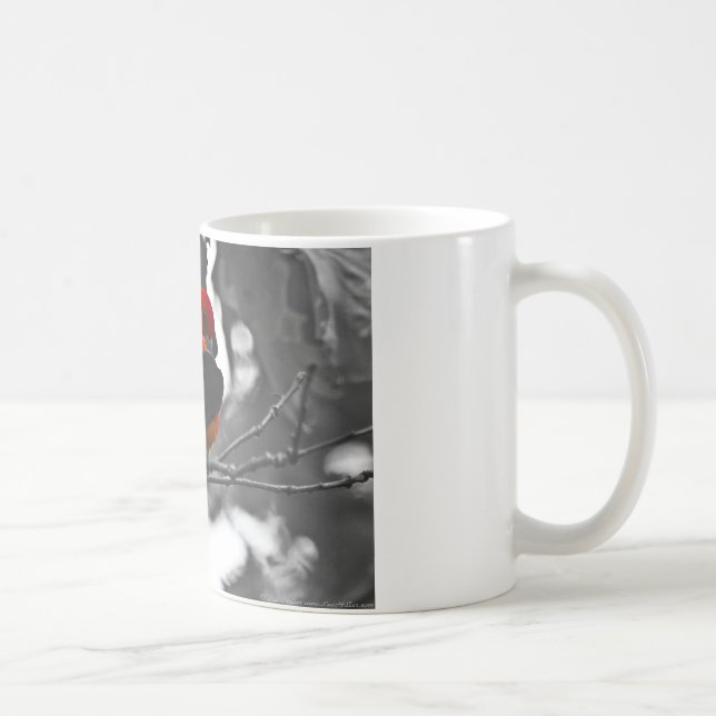 Male Scarlet Tanager Kaffemugg (Höger)