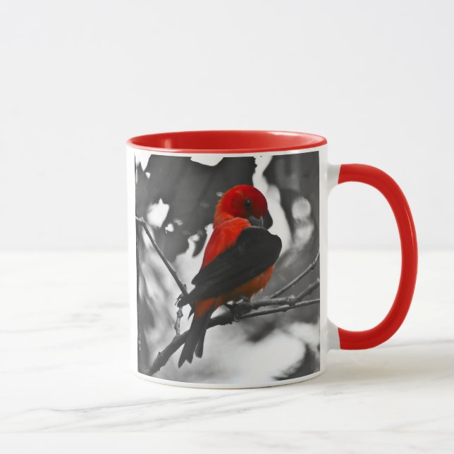 Male Scarlet Tanager Mugg (Höger)