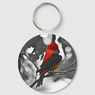 Male Scarlet Tanager Nyckelring