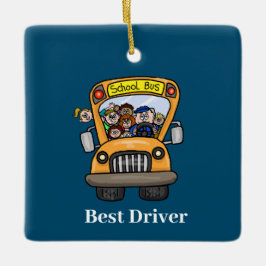 Male School Buss Driver Ornament