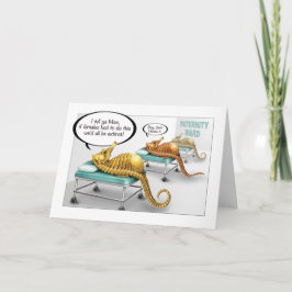 Male Seahorse Gravid Card Kort