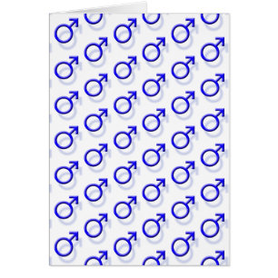 Male sexsymbol hälsningskort