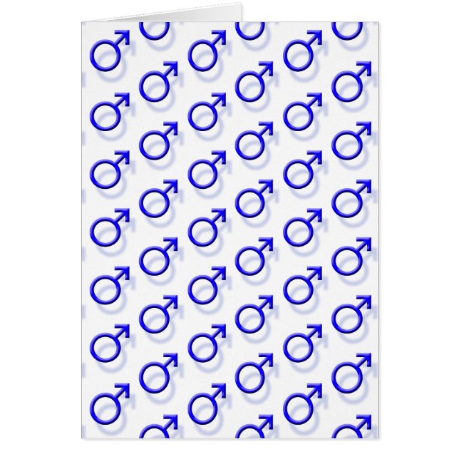 Male sexsymbol hälsningskort (Framsidan)