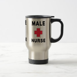 Male sjuksköterska resemugg