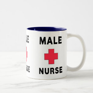 Male sjuksköterska Två-Tonad mugg