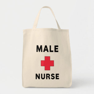 Male sjuksköterska tygkasse