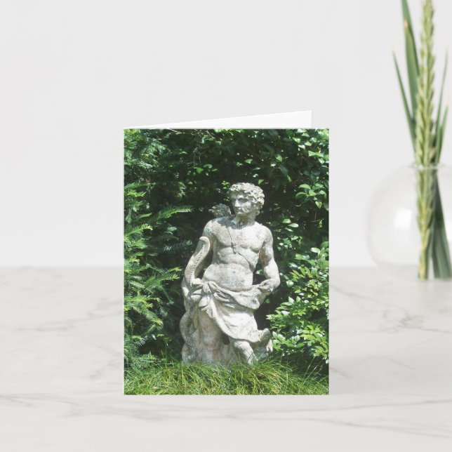 Male Status Photo Foled Note Card Anteckningskort (Framsida)