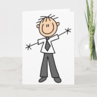 Male Stick figur Tillfällen lägg till Hälsning