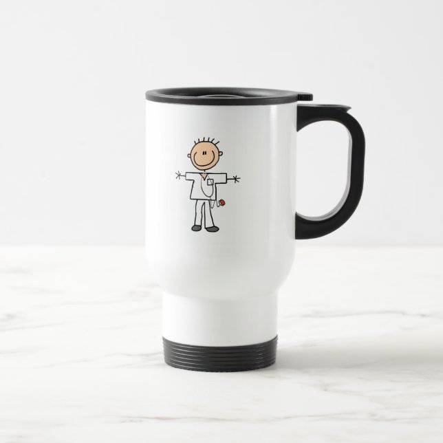 Male stick figursjuksköterskaTshirts och gåvor Resemugg (Höger)