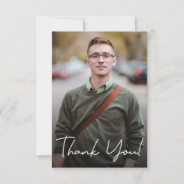 Male Studenten Anpassningsbar Photo and message Tack Kort
