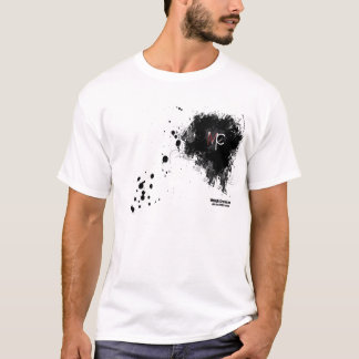 Male T-tröjasplatterlogotyp T-shirt