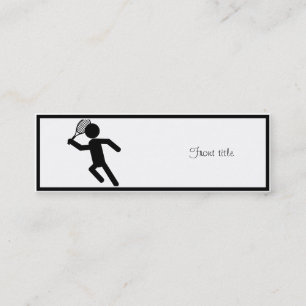 Male Tennis Player - Tennis Symbol Mini Visitkort