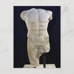 Male torso från Miletus, c.480 BC Vykort