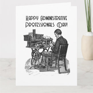 Male typist Art på Professionellen Kort