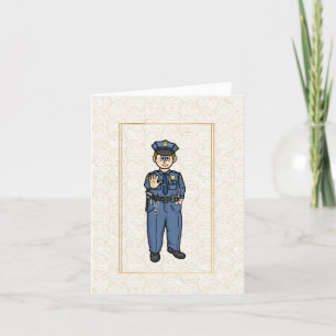 Male U.S. Gräns Patrol Agent Greeting Card Kort