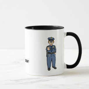 Male U.S. Gräns Patrol Agent Namn Mugg
