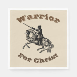 Male Warrior for Jesus Napkins Pappersservett