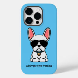 Male White Fransk Bulldog Fodral-Mate iphone case
