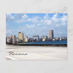 Malecon habana hamn vykort
