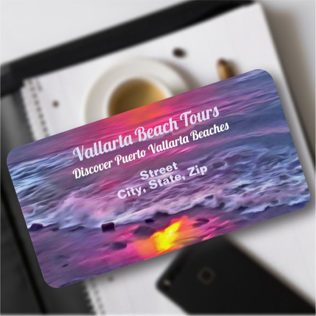 Malecon Sunset 0911 Adress Adressetikett (Skapare uppladdad)