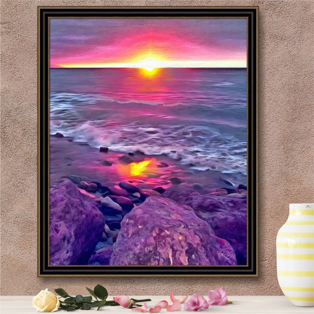 Malecon Sunset 0911 Art Print Poster (Skapare uppladdad)