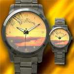 Malecon Sunset 2441 Armbandsur<br><div class="desc">Färglägga "Malecon Sunset 2441"-samlingen Anpassa på produktsidan eller klicka på knappen "Anpassa" om du vill ha fler designalternativ. Konstruktionen skapades från min målning "Malecon Sunset 2441" som fångade en vacker solnedgång på en strandpromenad vid namn Malecon i Puerto Vallarta, Mexiko. Matchande produkter finns i den här samlingen.</div>