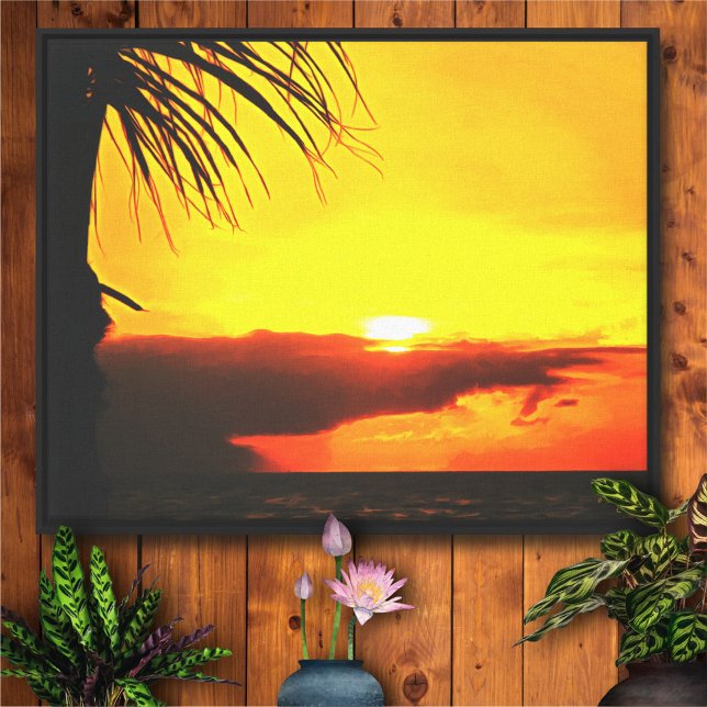 Malecon Sunset 2441 Art Canvas Print (Skapare uppladdad)